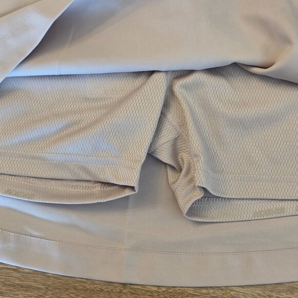 Adidas Women's Golf Skort Solid High Rise Pockets Stretch Comfortable Tan Large - Picture 9 of 16